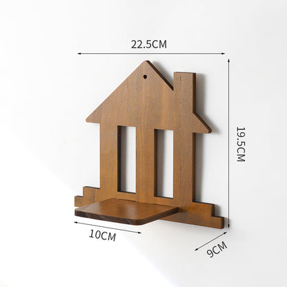 Wood Shelving Hydroponic Plant Decor