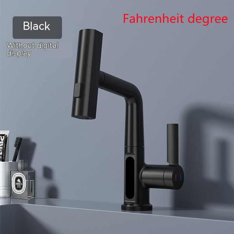 Digital Display Pull-out Basin Faucet