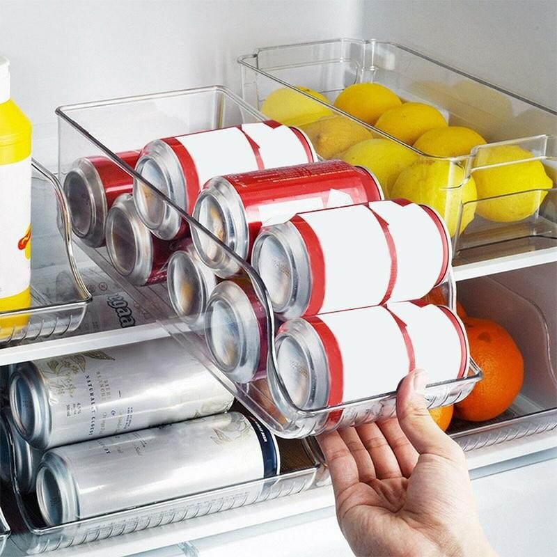 Fridge Beverage Organizer Transparent Holder