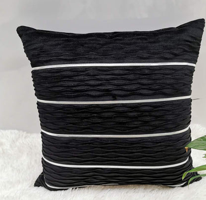 Striped Velvet Sofa Cushion Cover