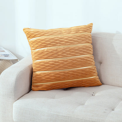 Striped Velvet Sofa Cushion Cover