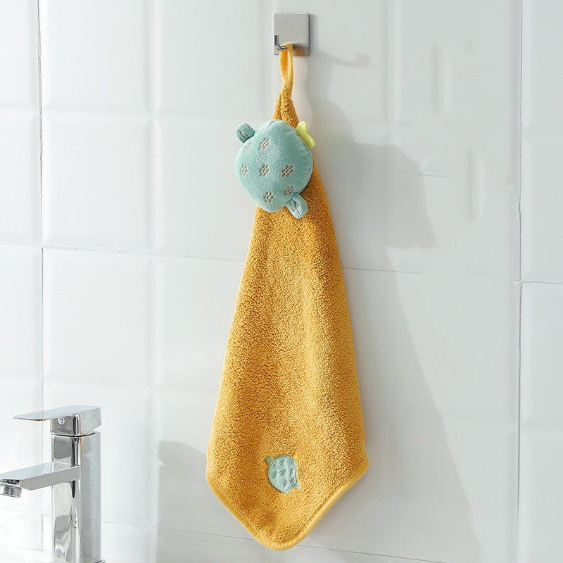 Hangable Cartoon Absorbent Bathroom Towels