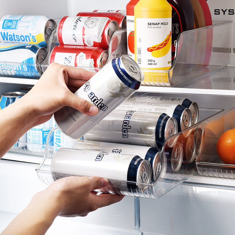 Fridge Beverage Organizer Transparent Holder