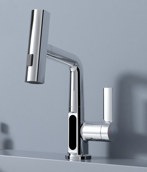 Digital Display Pull-out Basin Faucet