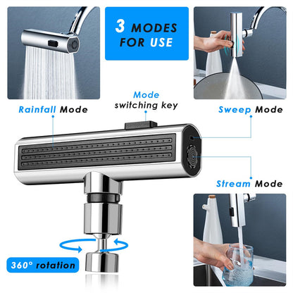 Universal Rotating Bubbler Splash-Proof Faucet