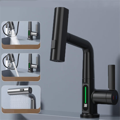 Digital Display Pull-out Basin Faucet