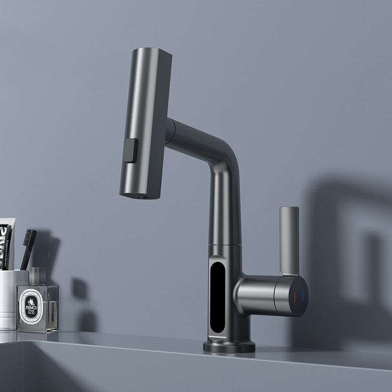 Digital Display Pull-out Basin Faucet