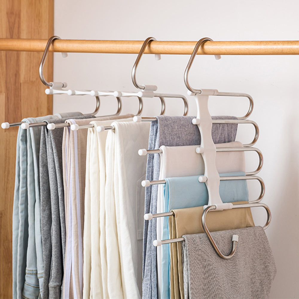 Multi-functional Stainless Steel Wardrobe Hanger